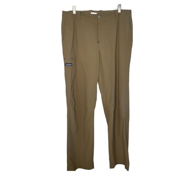 NWOT Patagonia Mens Beige Pockets Stretchy Hiking Chino Straight Pants Size 36 - Picture 1 of 13